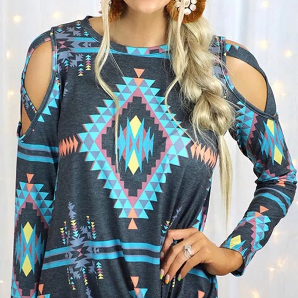 Cold shoulder women's top